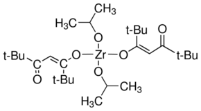 Zirconium(IV) diisopropoxide bis(2,2,6,6-tetramethyl-3,5-heptanedionate) - CAS:204522-78-1 - Zirconium diisopropoxybis(2,2,6,6-tetramethyl-3,5-heptanedioate), Zirconium(4+) propan-2-olate (3Z)-2, 2, 6, 6-tetramethyl-5-oxohept-3-en-3-olate